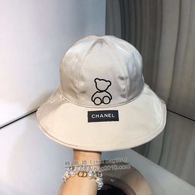 Chanel新品女士帽子 香奈兒牛津小熊漁夫帽遮陽帽  mm1496
